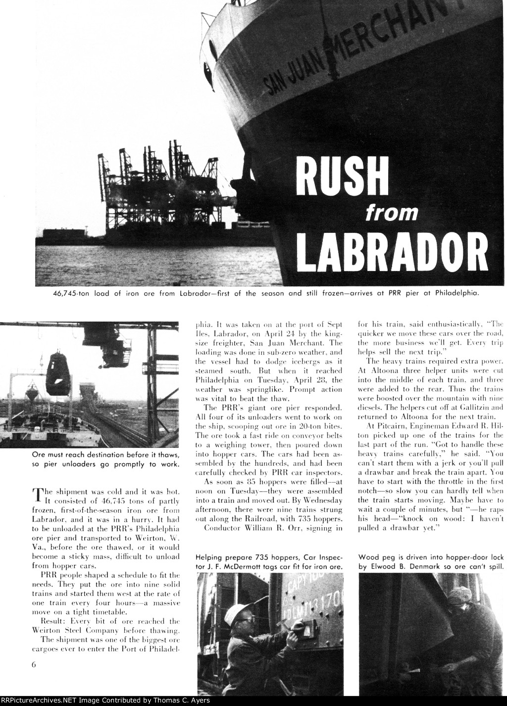 "Rush From Labrador," Page 6, 1959